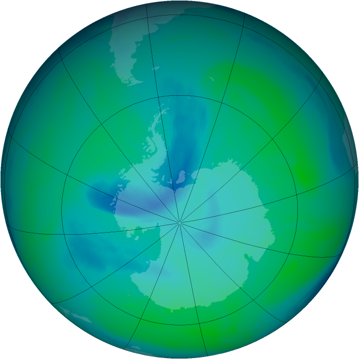 Ozone Map 2005-12-30